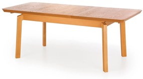 Τραπέζι Houston 1296, Μελί δρυς, 78x90x160cm, 63 kg, Επιμήκυνση, Φυσικό ξύλο καπλαμά, Ινοσανίδες μέσης πυκνότητας, Ξύλο, Ξύλο: Οξιά | Epipla1.gr