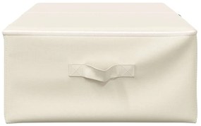 vidaXL Κουτιά Αποθήκευσης 2 τεμ. Κρεμ 70 x 40 x 18 εκ. Υφασμάτινα