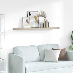 vidaXL Ράφι Τοίχου Χρώμα Δρυός 120x23,5x3,8 εκ. MDF