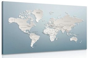 Εικόνα του παγκόσμιου χάρτη σε πρωτότυπο σχέδιο - 60x40