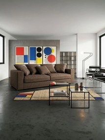 Καναπές Pilo Διθέσιος-140φ 90β εκ.-Σοκολατί