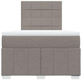 ΚΡΕΒΑΤΙ BOXSPRING ΜΕ ΣΤΡΩΜΑ TAUPE 120X200 ΕΚ. ΥΦΑΣΜΑΤΙΝΟ 3293939