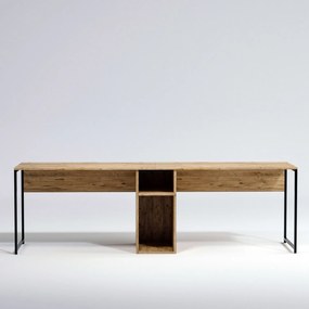 Γραφείο Πεύκο Atlantic / Μαύρο IKILI 240x60x74