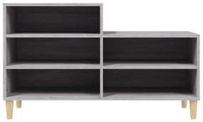 vidaXL Παπουτσοθήκη Γκρι Sonoma 102x36x60 εκ. από Επεξεργασμένο Ξύλο