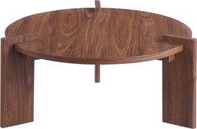 Τραπέζι Σαλονιού (Φ80x35) Spitishop Venice Brune