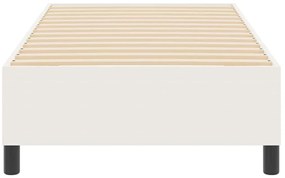 vidaXL Κρεβάτι με ελατήρια Κρεμ 100 x 200 cm Βελούδο