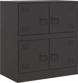 vidaXL Ντουλάπι Μαύρο 67 x 39 x 73 εκ. από Ατσάλι