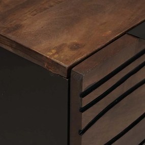 vidaXL Πλαϊνό γραφείο Καφέ 60 x 33.5 x 75 εκ. Μασίφ ξύλο μάνγκο