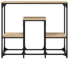 Τραπέζι Κονσόλα Sonoma Δρυς 89,5x28x76 εκ. Επεξεργασμένο Ξύλο - Καφέ