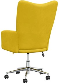 vidaXL Πολυθρόνα Relax Κίτρινο Μουσταρδί Βελούδινη