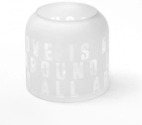 Βάζο Γυάλινο Love Is All Around RD0017837 12x11cm Clear Raeder Γυαλί