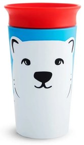 Ποτήρι Παιδικό Miracle Sippy Cup Polar Bear 266ml White-Blue Munchkin 266ml Πλαστικό