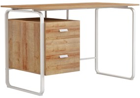 Intrahome Γραφείο εργασίας με συρτάρια Clarity Intrahome μελαμίνης φυσικό-λευκό 120x60x75εκ | SKU: INTRAPA-341111139