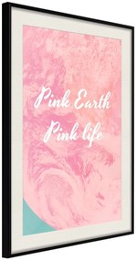 Αφίσα - Pink Life - 40x60 - Μαύρο - Με πασπαρτού