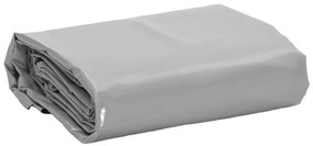 vidaXL Μουσαμάς Γκρι 5 x 7 μ. 650 γρ./μ²