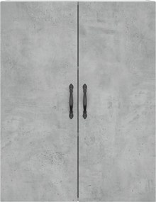 vidaXL Ντουλάπι Γκρι Σκυροδέματος 69,5x34x180 εκ. Επεξεργασμένο Ξύλο