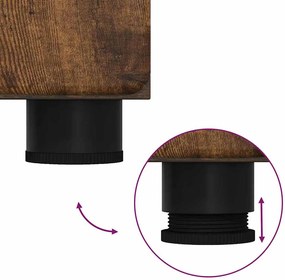 vidaXL Σετ Επίπλων Μπάνιου TULUM 3 pcs Καπνιστό Δρύς 60 x 34 x 63 εκ