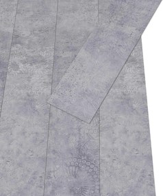 vidaXL Πλάκες Δαπέδου 18 pcs Γκρι 5,26 τ.μ. PVC