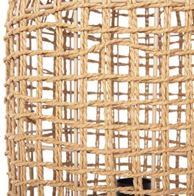 Φωτιστικό Δαπέδου C4358 Μέταλλο - Paper Rope σε Καφέ Φ25x102Υεκ. 25x25x102 εκ.