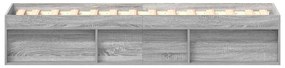 vidaXL Πλαίσιο Κρεβατιού Γκρι Sonoma 75 x 190 εκ. Small Single