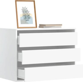vidaXL Συρταριέρα Γωανική Λευκή 80x41x58 εκ. από Επεξεργασμένο Ξύλο