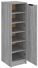 vidaXL Παπουτσοθήκη Γκρι Sonoma 30x35x100 εκ. από Επεξεργασμένο Ξύλο