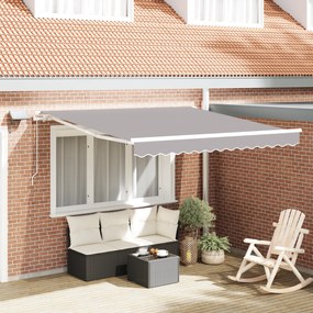 vidaXL Τέντα Ανοιχτό Γκρι with Ανοιχτό γκρι 300 x 250 εκ Ανοιχτό γκρι