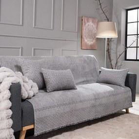 Ριχτάρι Cleveland 11 Grey Teoran Τετραθέσιο 180x350cm Βαμβάκι-Πολυέστερ