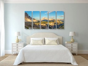 Εικόνα 5 μερών όμορφη θέα από τα βουνά - 100x50