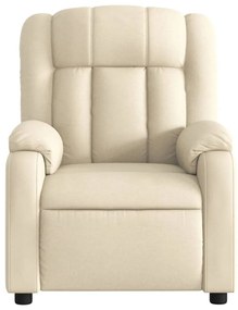 vidaXL Πολυθρόνα Ανακλινόμενη Κρεμ Υφασμάτινη