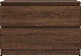 vidaXL Έπιπλο Τηλεόρασης Καφέ Δρυς 80x35x54 εκ. Επεξ. Ξύλο