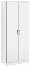 Ντουλάπα Mesa C104, Άσπρο, 180x80x42cm, Πόρτες ντουλάπας: Με μεντεσέδες | Epipla1.gr