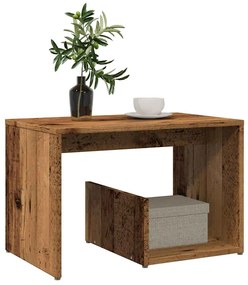 vidaXL Side Table Παλιό ξύλο 59x36x38 cm Κατασκευασμένο ξύλο