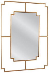 Καθρέπτης Τοίχου BERT Χρυσό Μέταλλο/Γυαλί 90x1.5x65cm