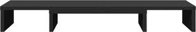 vidaXL Βάση Οθόνης Ρυθμιζ. Μαύρο 80x24x10,5εκ Επεξεργ Ξύλο