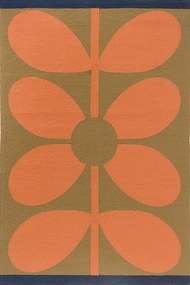 Χαλί Giant Sixties Stem 463703 Tomato Red-Taupe Orla Kiely 200X280cm