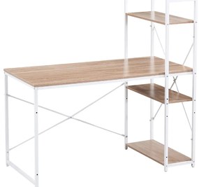 TORRE ΓΡΑΦΕΙΟ ΒΙΒΛΙΟΘΗΚΗ SONOMA ΛΕΥΚΟ 120x60x121