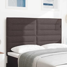 vidaXL Κεφαλάρι LED Σχεδιασμού Σκούρο Καφέ 80 εκ Ύφασμα