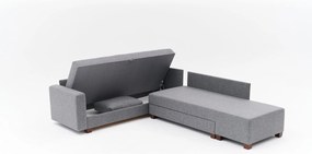 Corner Sofa-Bed Ali Left - Grey Grey