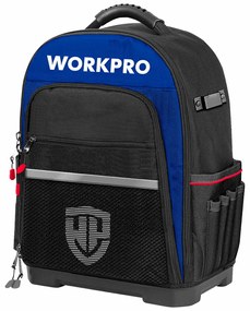 Υποδοχές Εργαλείων Workpro Μπλε Μαύρο πολυεστέρας Πλαστική ύλη 28 L Σακίδιο