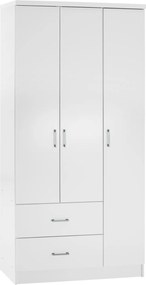 ΝΤΟΥΛΑΠΑ 3ΦΥΛΛΗ ME 2 ΣΥΡΤΑΡΙΑ CAESAR HM340.05 ΛΕΥΚΗ 89x42,5x181 εκ.