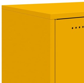 Έπιπλο Τηλεόρασης Μουσταρδί Κίτρινο 68x39x43,5 εκ. από Ατσάλι - Κίτρινο