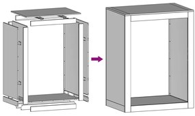 Ράφι για καυσόξυλα 60x40x80 cm Ατσάλι σκληρυθέν στον αέρα - Καφέ