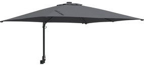 vidaXL Ομπρέλα Κήπου Ανθρακί 248.5 x 247.5 x 160 εκ. ύφασμα