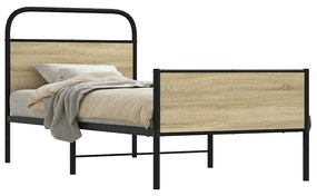 Πλαίσιο Κρεβατιού Χωρ. Στρώμα Sonoma Δρυς 80x200εκ Επεξ. Ξύλο