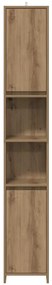 vidaXL Στήλη Μπάνιου Τεχνίτης Δρυς 30x30x183,5 εκ. Επεξεργασμένο Ξύλο
