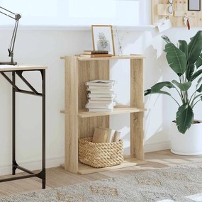 Βιβλιοθήκη 3 Επιπέδων Sonoma Δρυς 60x30x80 εκ. Επεξεργ. Ξύλο - Καφέ