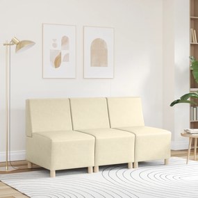 vidaXL Καθίσμα Σαλονιού Κρεμ 55 x 74 x 82 εκ Τεχνητό δέρμα