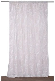 Κουρτίνα 1008 Με Τρέσα White Viopros 140X270cm 140x270cm Πολυέστερ