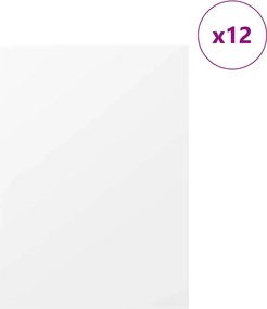 vidaXL Διακοσμητικά Πάνελ 12 pcs Λευκό 30 x 42 x 0.27 εκ